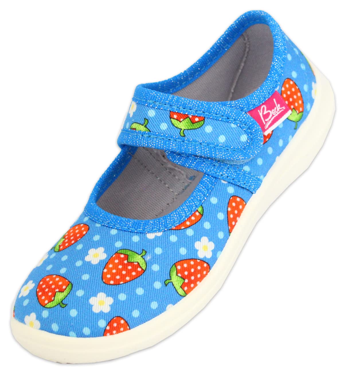 Beck Unisex Kinder ErdbeereHausschuh
