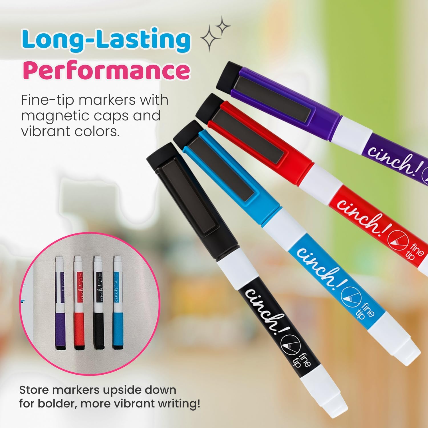 20x13 Stain-Resistant Magnetic Whiteboard for Fridge - Includes 4 Markers and Big Eraser with Magnets - Dry Erase Board - Refrigerator White Board Organizer and Planner (Pack of 2)
