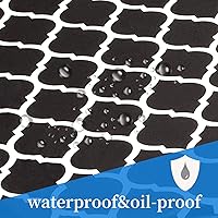 Vista 6 de Funda de mesa de picnic ajustable con fundas para banco, 3 piezas, impermeable, para campamento, pícnic, con borde elástico