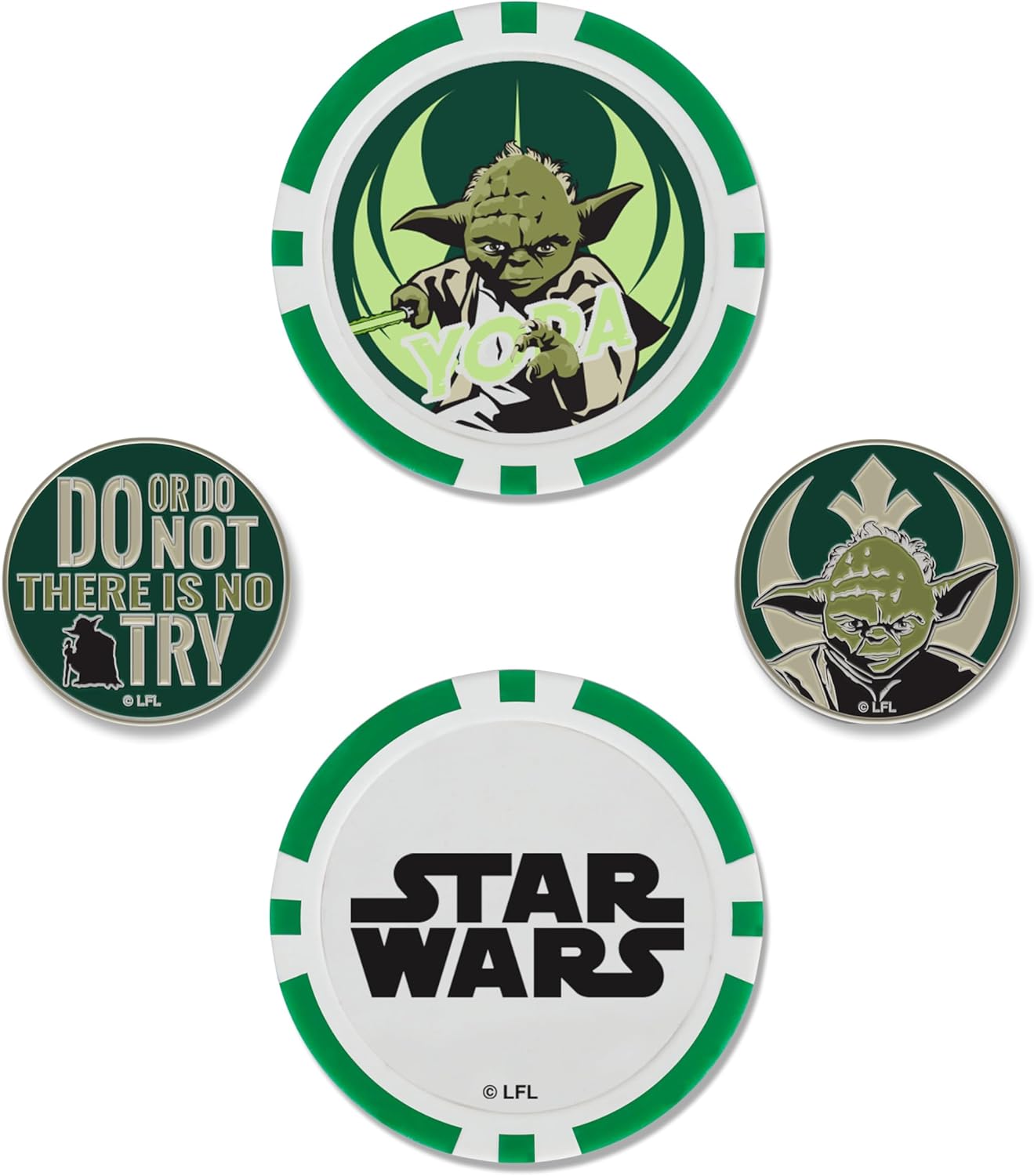Team Effort LE Ball Marker Set Star Wars Yoda
