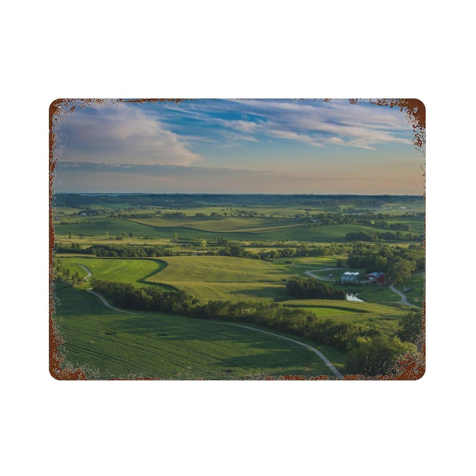 xiaoxiaoshen Real Photo Wisconsin Decor USA Wall Decor Art Metal Tin Poster Modern Home Decor Art Home Bar Shop Decorations Vintage Sign 30x40cm