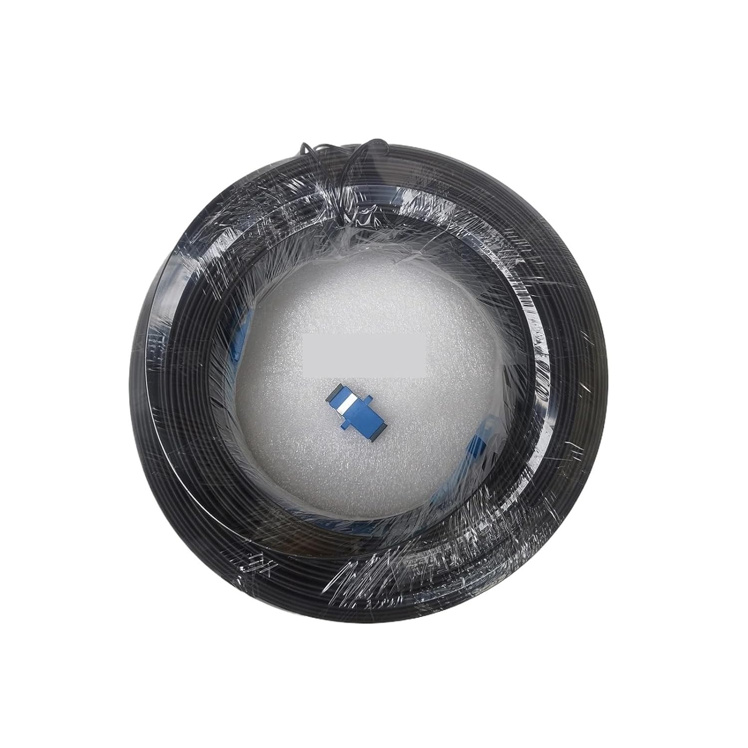 20M-500M Outdoor Fiber Optic Cable SC/UPC-SC/UPC 60M 80M 100M 150M 200M FTTH Drop Cable Single-Mode Fiber Patch Cord(150M with Adapter)