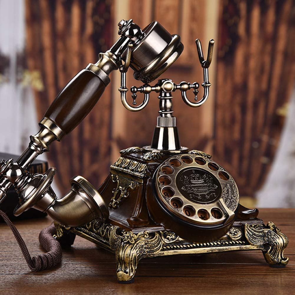 Telefono Fisso retrò ， Telefono rotativo retrò con Filo Fisso