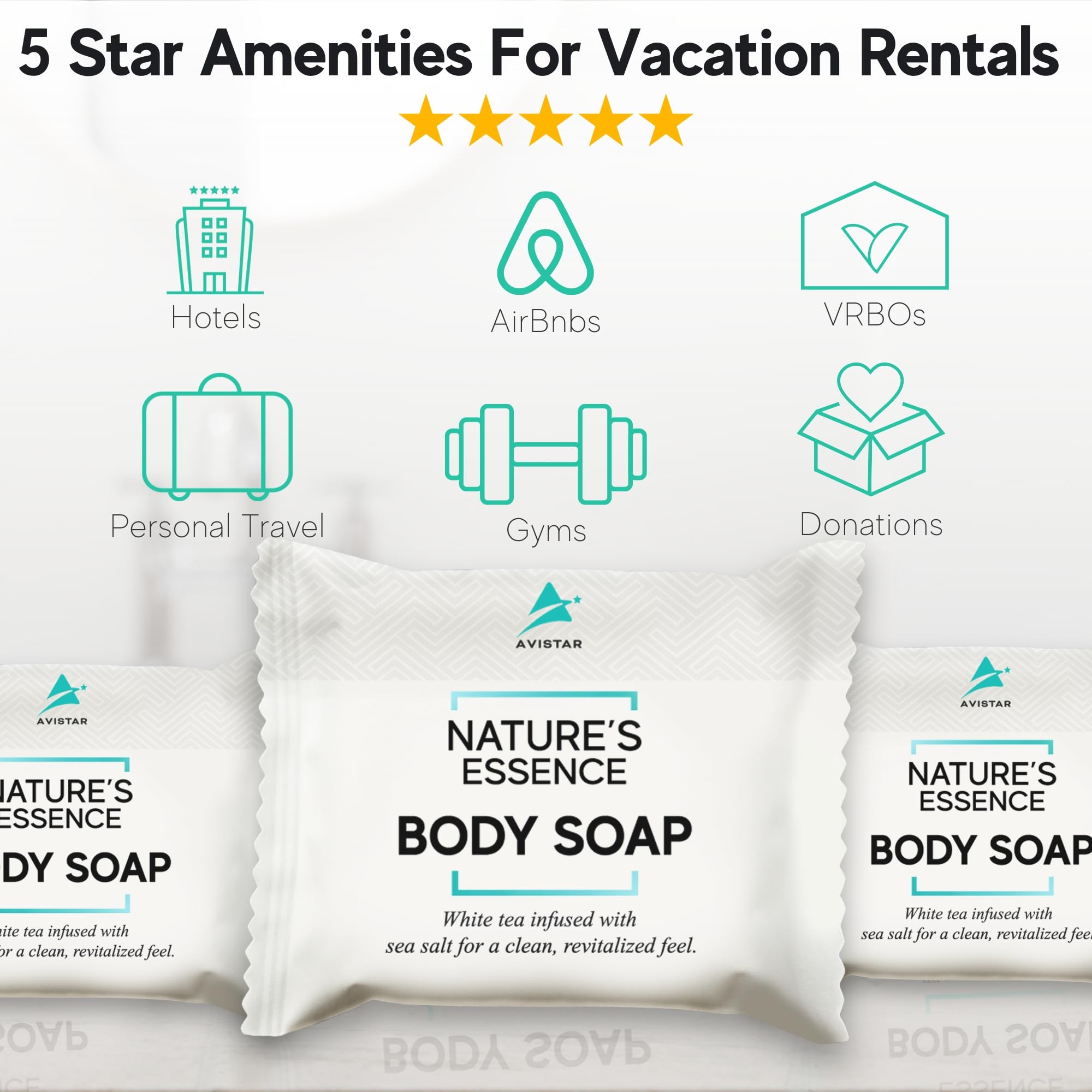Nature's Essence Individually Wrapped Mini Bar Soap