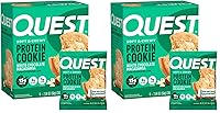 Vista 8 de Quest Nutrition Galleta de proteína de doble chispas de chocolate, 0.55 onzas de proteína, 0.04 oz de azúcar, 0.11 onzas de carbohidratos netos