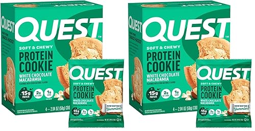 Miniatura 8 de Quest Nutrition Galleta de proteína de doble chispas de chocolate, 0.55 onzas de proteína, 0.04 oz de azúcar, 0.11 onzas de carbohidratos netos