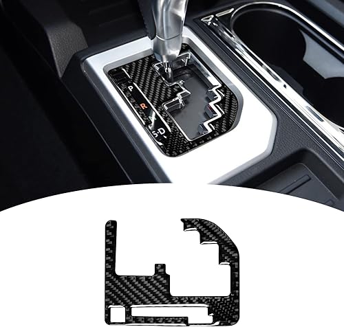 Bilisin Decoración de fibra de carbono compatible con Toyota Central Control Panel de cambio de marco, accesorios interiores para Toyota Tundra 2014