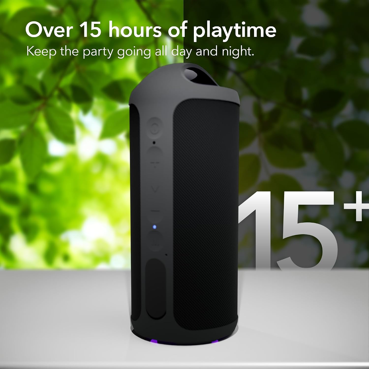 cellhelmet BAR Audio Water Resistant Bluetooth Speaker | 16W with Type-C Charging Cable and Removable Strap with Carabiner