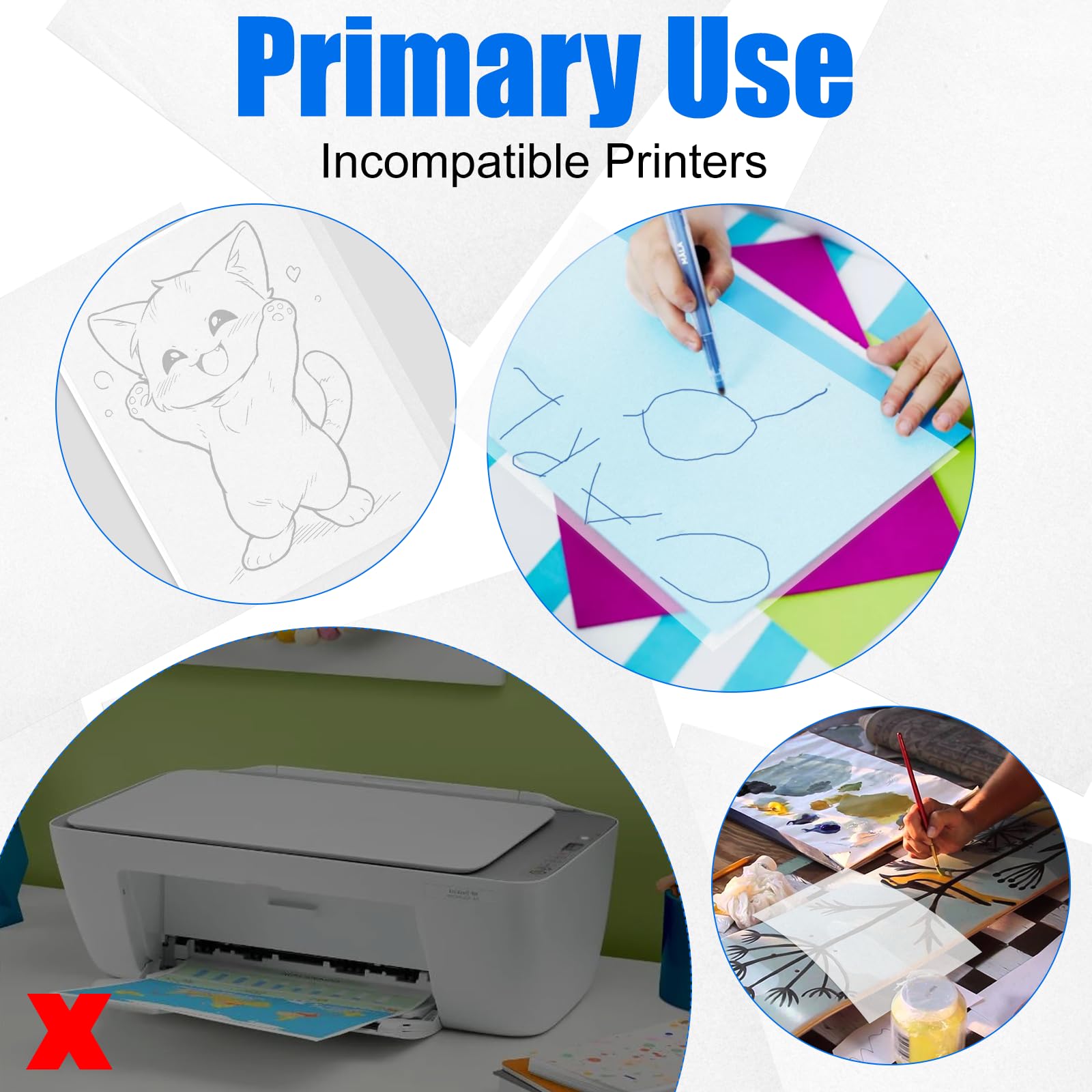 500 Blatt Transparentpapier A4 - 17g/m² Zum Pausen & Kopieren