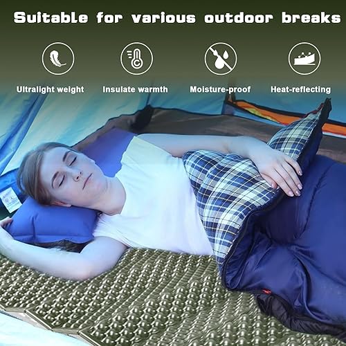 Miniatura 9 de Almohadilla de dormir de espuma de célula cerrada, almohadilla de dormir plegable para mochileros, almohadilla de dormir plegable a prueba de