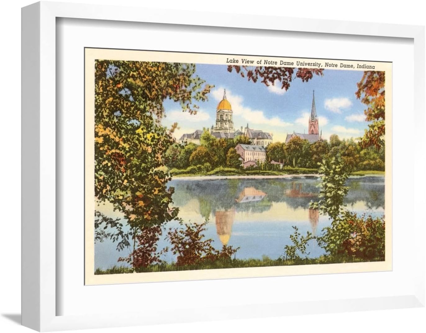 ART.COM Wall Art Print Lake View, Notre Dame, Indiana, 24" x 16"