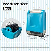 Vista 2 de Rainmae 2Pcs Dashed Handwriting Lines Practice Roller Stamp Self Inking Line Rolling Stamps Teacher Stamps Sentence Strips Handriting Practice for
