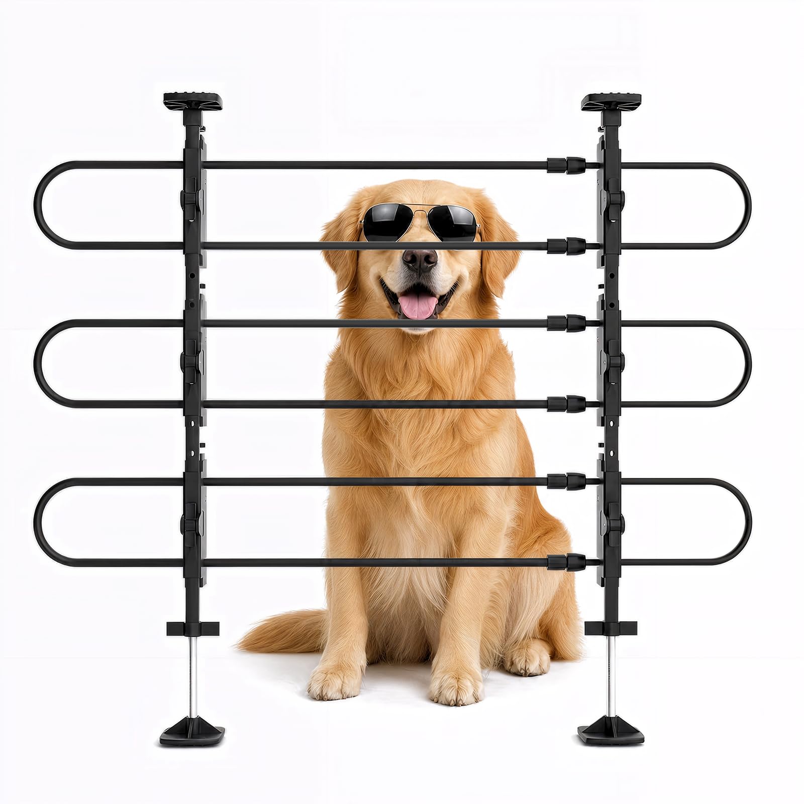 Magshion Adjustable Dog Car Barrier Pet Gate for SUVs and Trucks