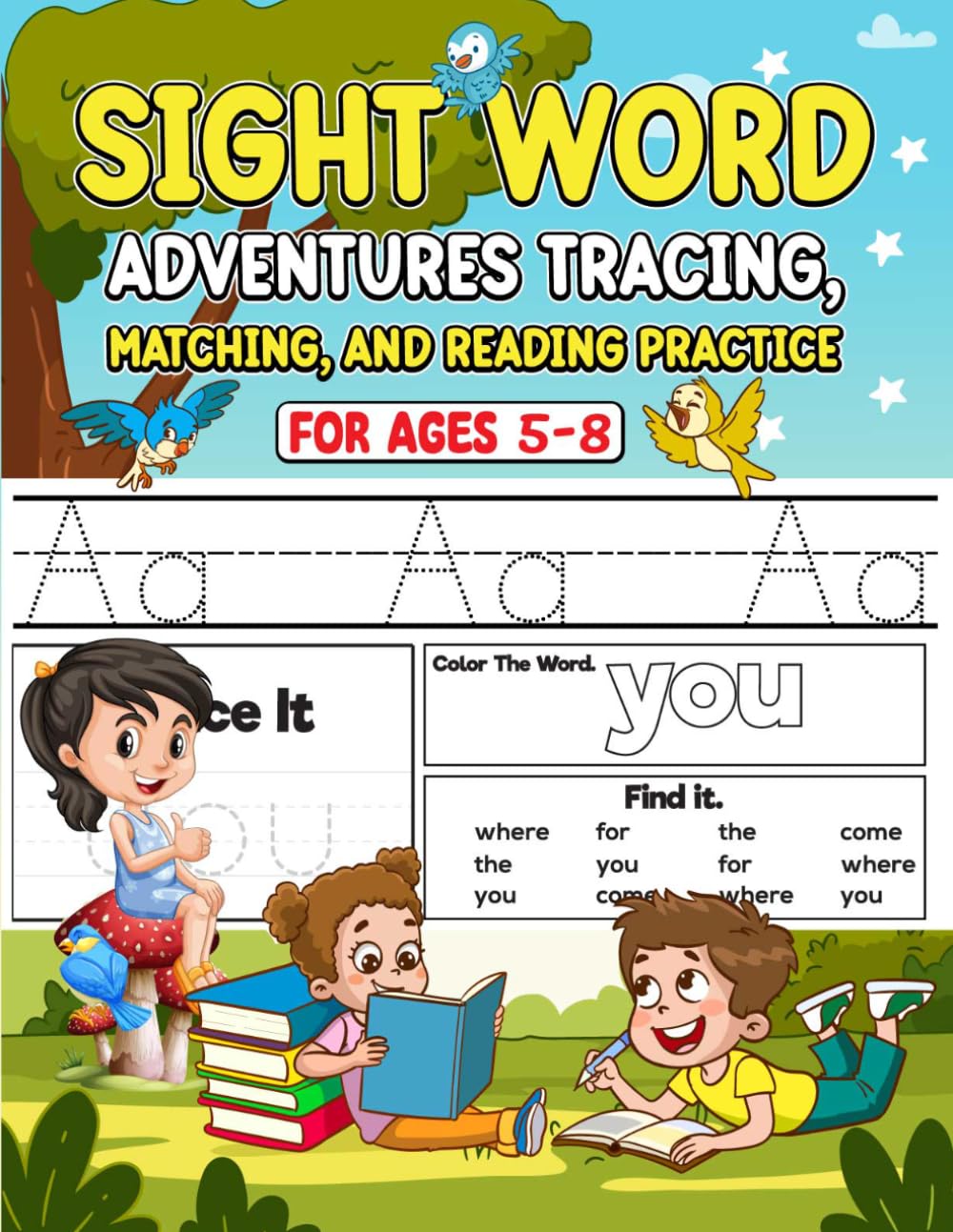 Sight Word Workbook Adventures Tracing