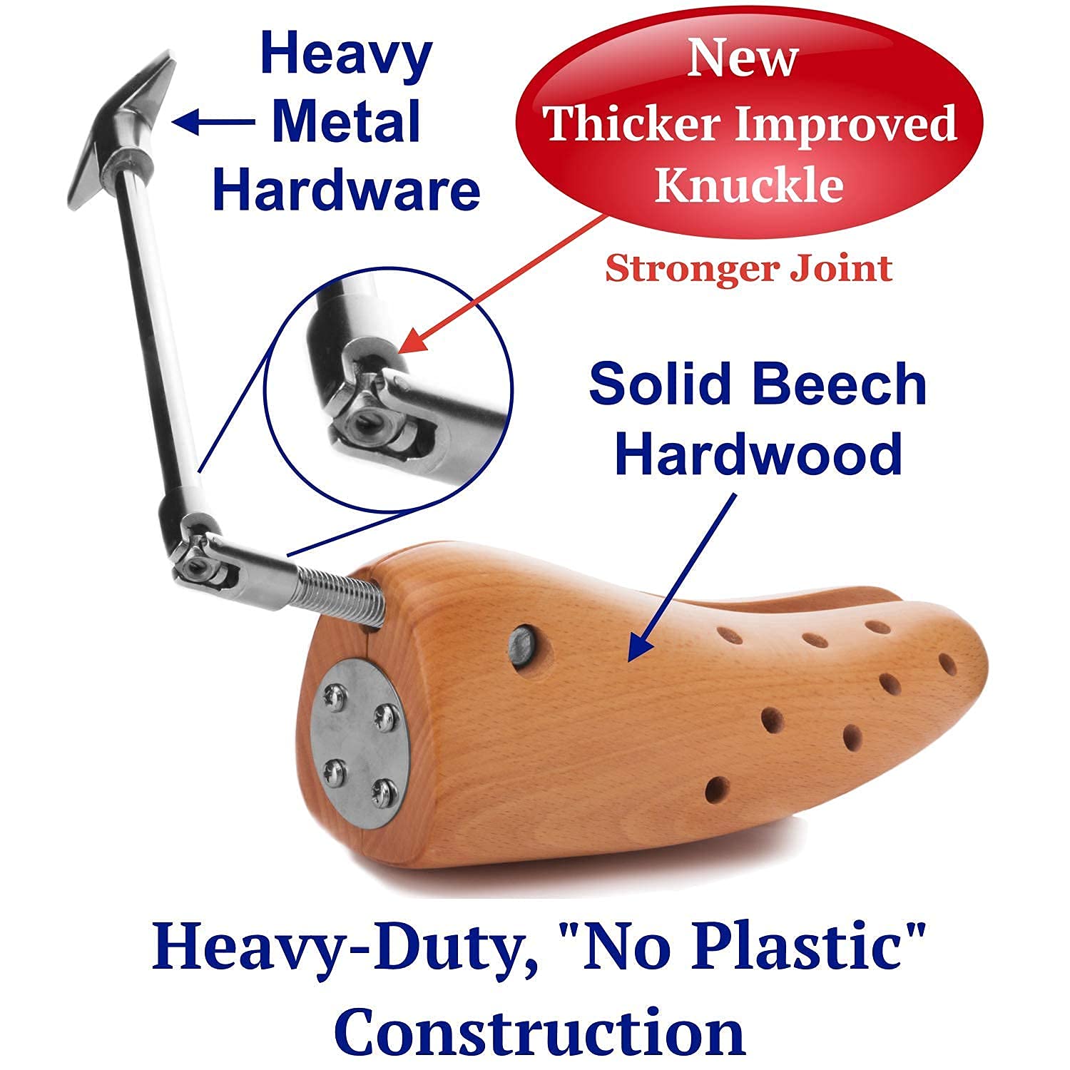 HOUNDSBAY Boxer Heavy Duty Professionelle Stiefelspanner, lockert Wanderstiefel & Arbeitsstiefel, Beige (natur), 41/45 EU