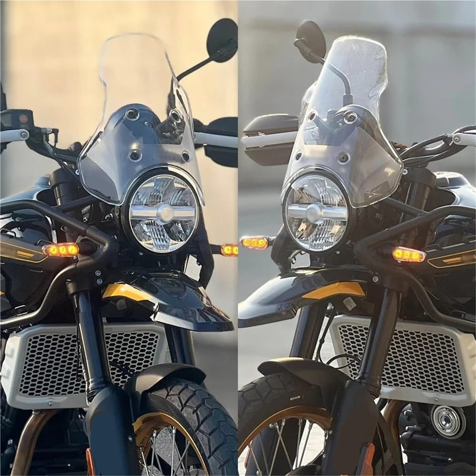 Przednia szyba motocyklowa Pasuje do Himalayan 450 Himalayan452 Himalayan450 motocyklowa szyba przednia podniesione części himalajskie(Air black)
