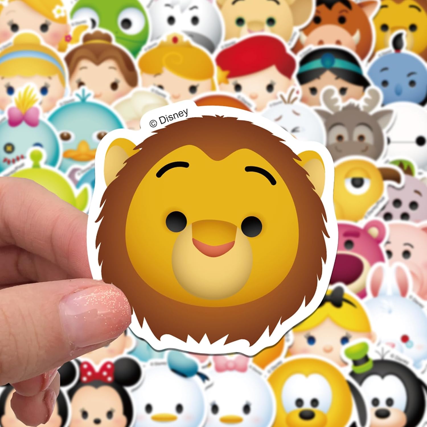 50Pcs Disney Tsum Tsum Stickers Aesthetic Waterproof Stickers Luggage Skateboard Water Bottle Stickers Decal Bicycle Bumper Snowboard Decorate Gift. - Image 3