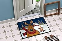 Vista 73 de Caroline's Treasures PJC1117JMAT - Felpudo para puerta delantera de 24 x 36 pulgadas, tapete antideslizante lavable de pelo bajo, 24 x 36 pulgadas