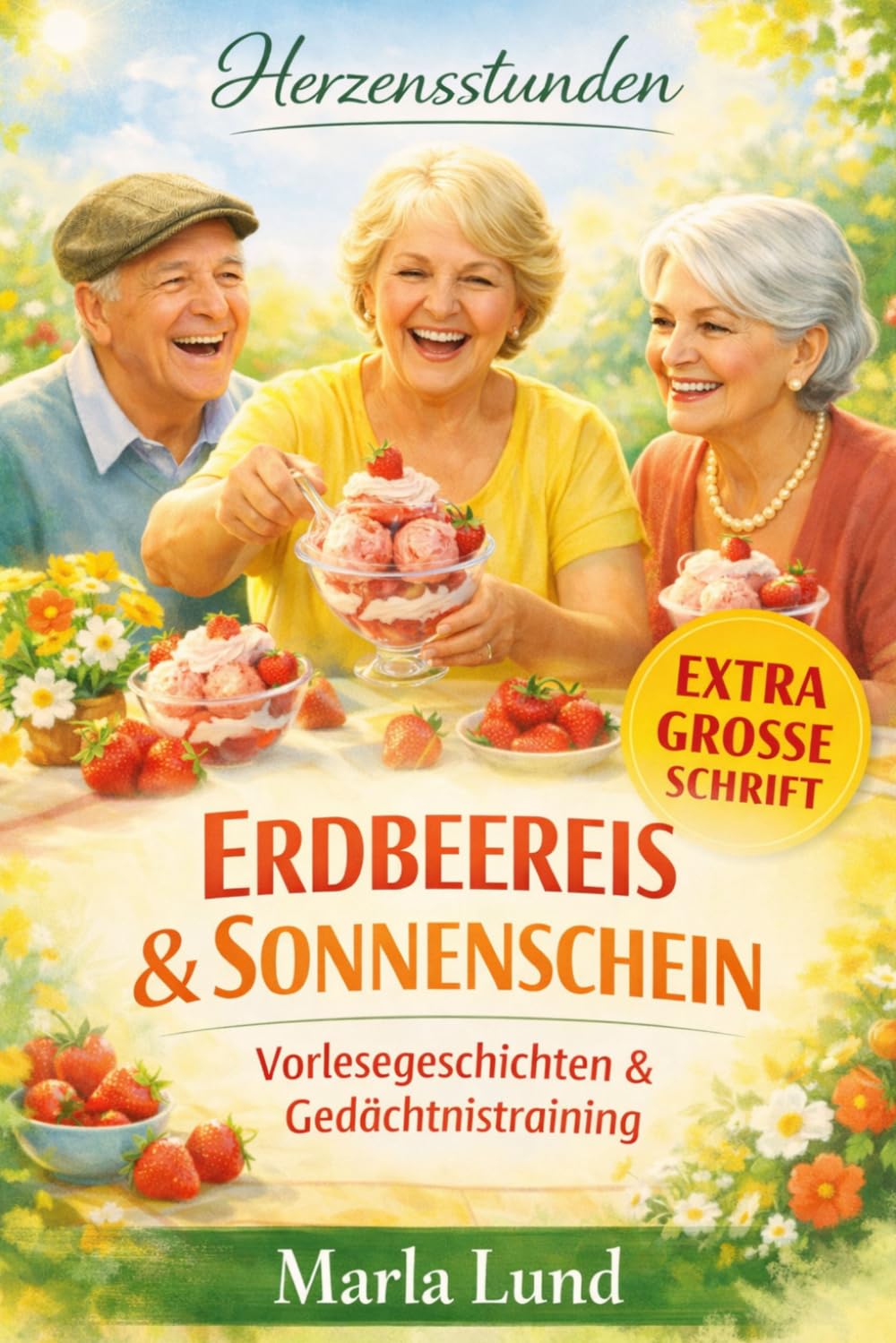 Herzensstunden: Erdbeereis & Sonnenschein: Das große 3-in-1 Sommerbuch für Senioren: Vorlesegeschichten, Gedächtnistraining & Biografiefragen aus dem ... (Herzensstunden: Geschichten für Senioren)