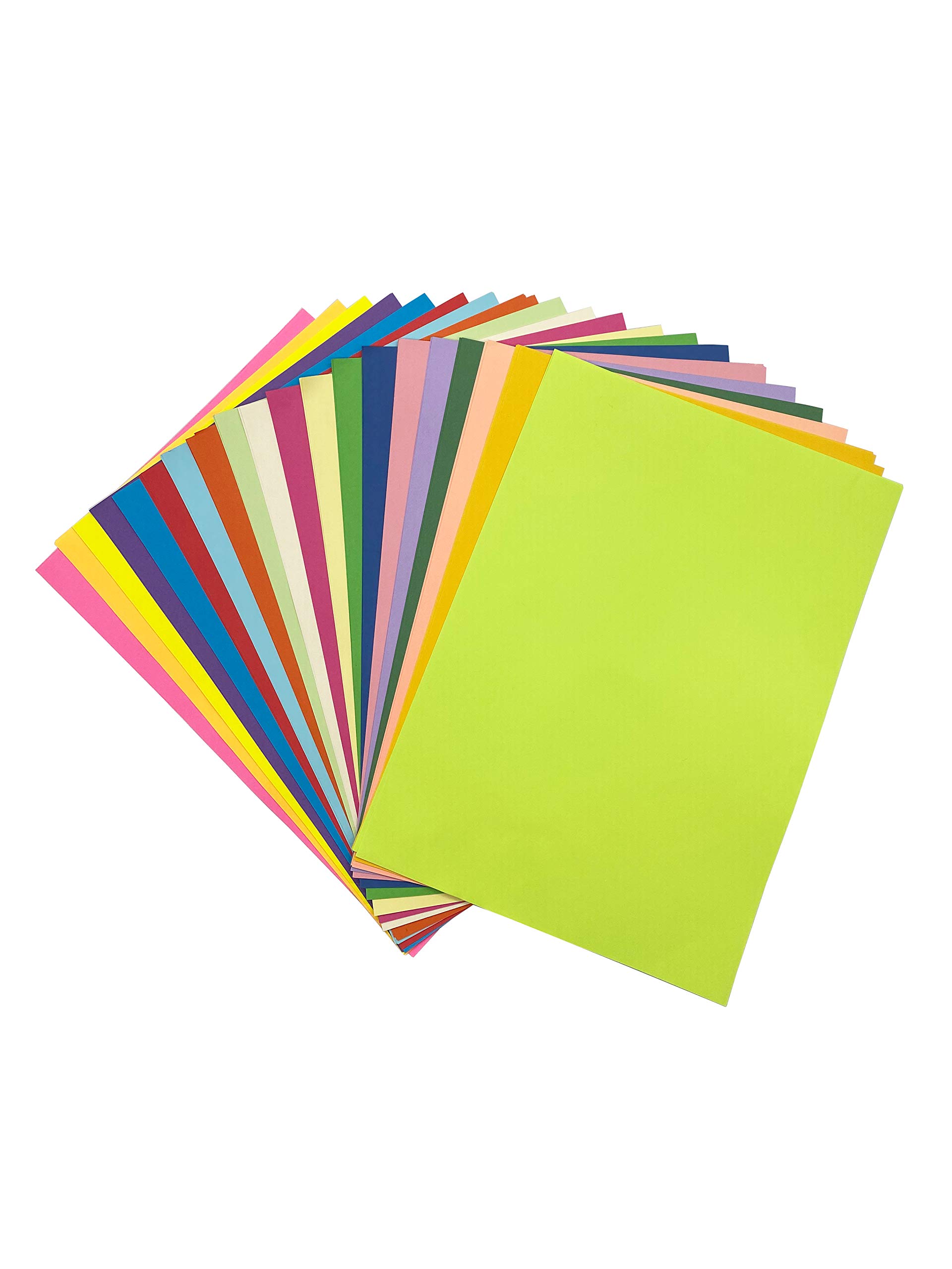 20 Colours, A4 90 g/m², 100 Sheets Thick Coloured Paper Coloured A4 Copier Paper Paper, Coloured Colourful Paper Clay Paper, for DIY Arts Crafts (90 g/m²-Thin)