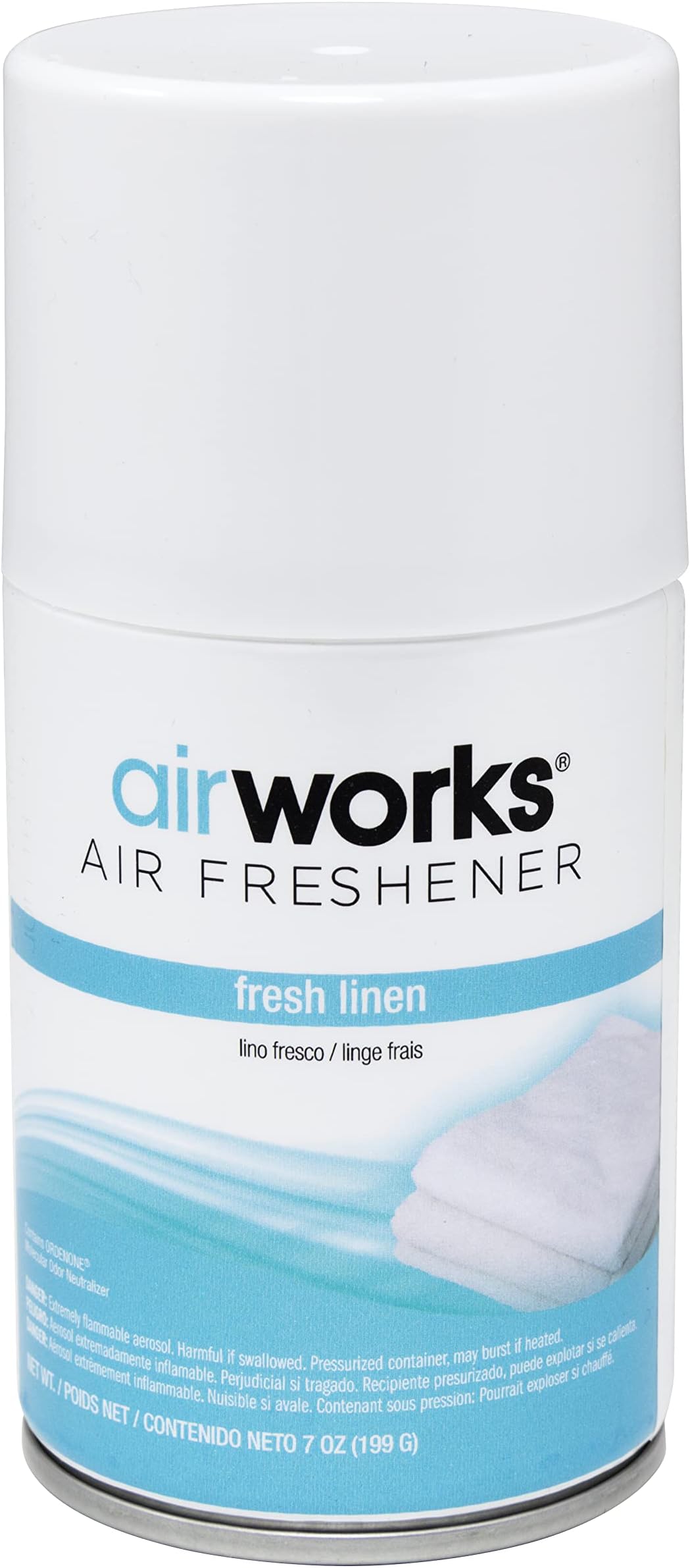 Health Gards Metered Aerosol Air Freshener (Fresh Linen Scent, 7 oz. Cans, Case of 12)