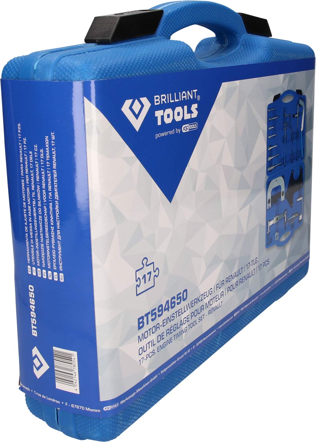 BRILLIANT TOOLS BT594650 Juego de herramientas de reglaje de motores para Renault [Powered by KS TOOLS]