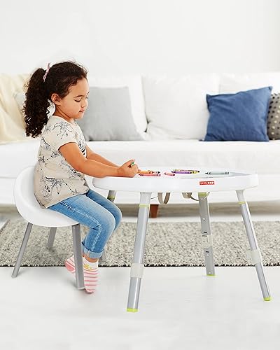 Miniatura 5 de Skip Hop Sillas de actividades para niños pequeños, juego de 2, metal, color blanco Sillas para niños,Explora y más,Centro de actividad de la nube