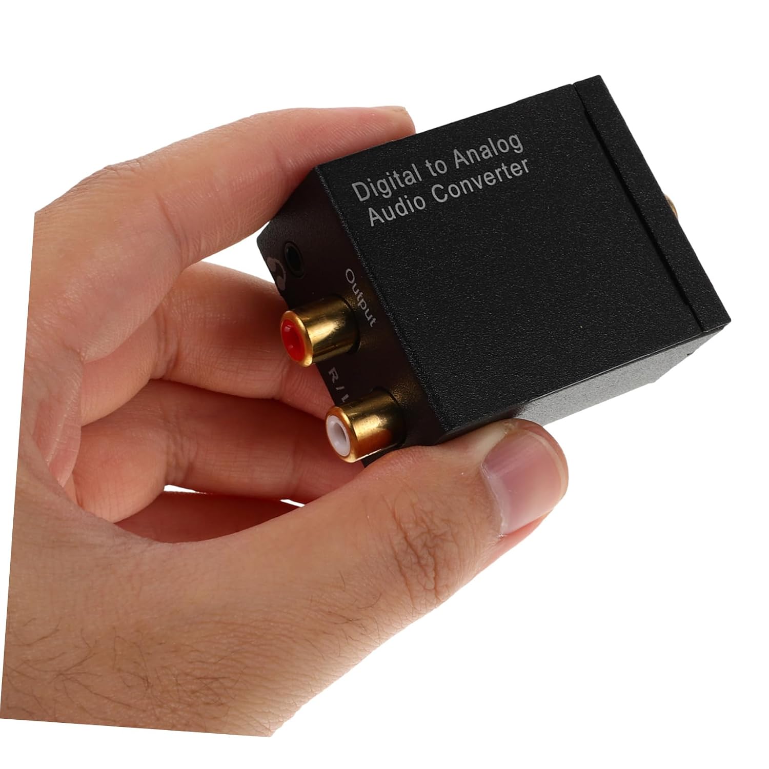 Digital to Analog Audio Converter Adapter with Jack Compact Optical Converter for Tvs Sound Systems and Projectors Easy Installation Durable Design