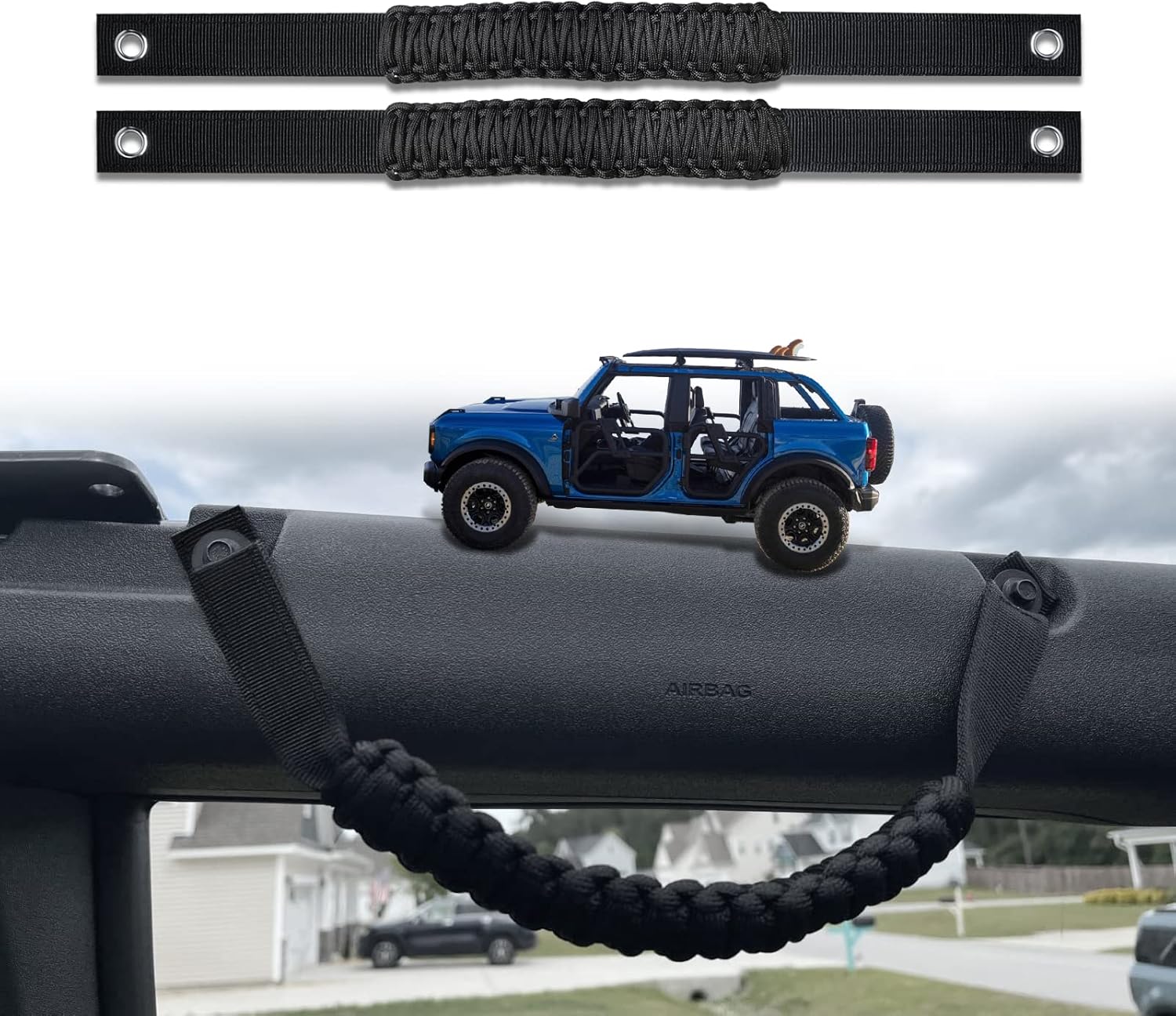 Galvor Roll Bar Grab Handles for Ford Bronco 2021 2022 2/4