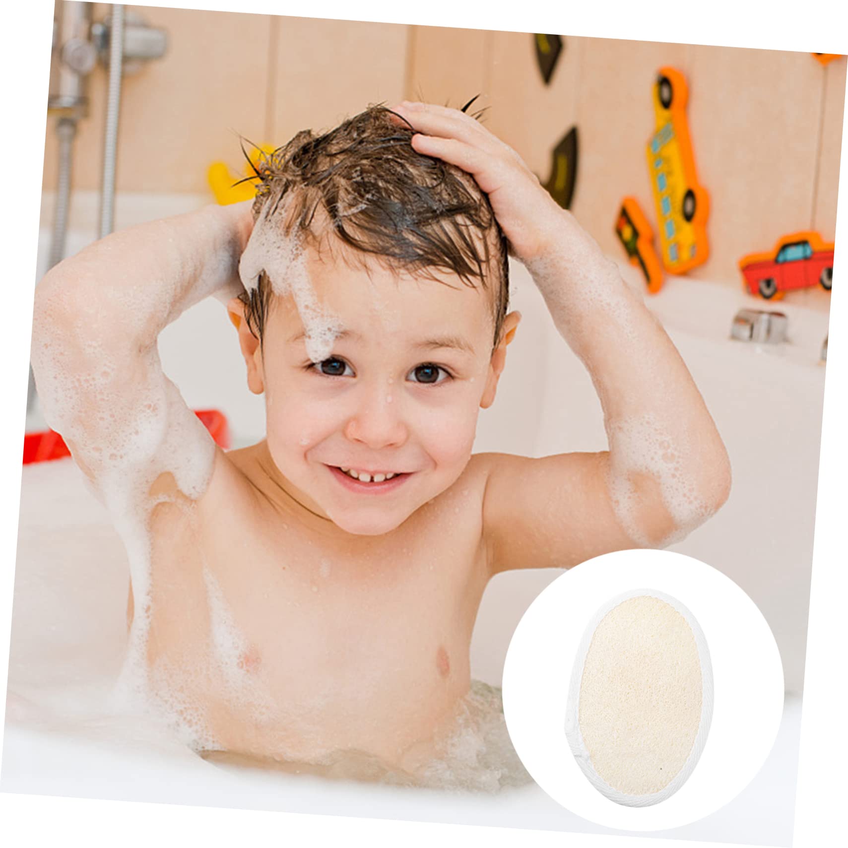 TOPBATHY 9pezzi Spugne Esfolianti Luffa Per Doccia Asciugamani Per Bagno Con Corda Scrub Per Corpo Per Pulizia Profonda e Delicata Della