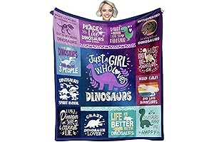 Just a Girl Who Loves Dinosaur Blanket