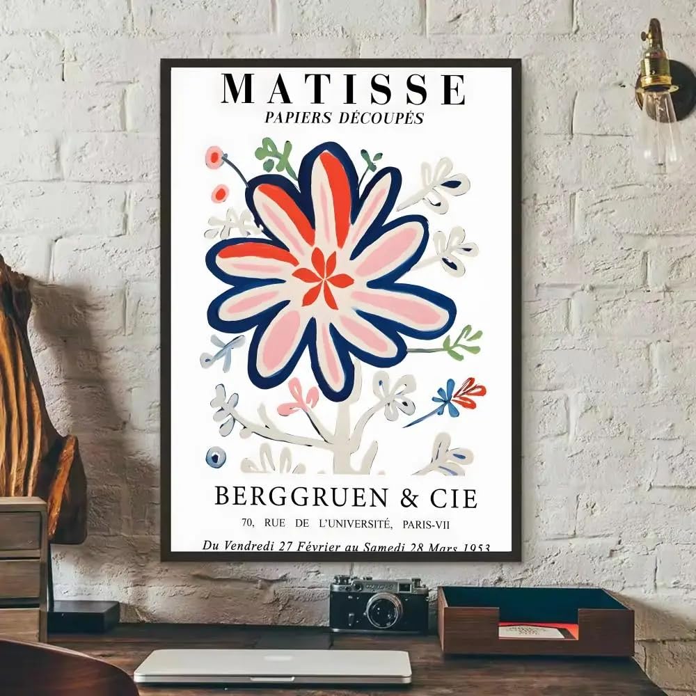 Dittelle Flower HENRI MATISSE Artwork Poster HD Art Mural Poster Canvas Painting for Home decoration Vintage Print(70x100cm/Frameless)