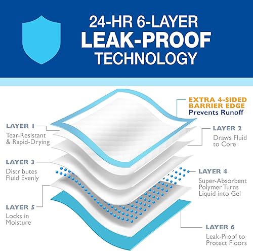 Miniatura 6 de Four Paws - Alfombrillas Wee-Wee de orina para el adiestramiento de perros y cachorros en tamaño gigante XL estándar y pequeño alfombrillas