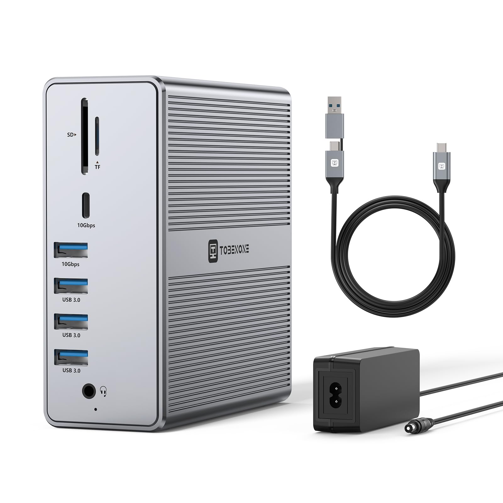 Snapklik.com : TobenONE DisplayLink Docking Station Dual Monitor ...