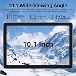 Android 15 Tablet 10 inch, 24GB RAM 128 ROM, Tablets with Keyboard Mouse Stylus, 1TB Expandable, Octa-Core 6000mAh 1280x800 IPS HD, 5G WiFi, T615 CPU, High Performance, Processor, Dual Camera(Blue)