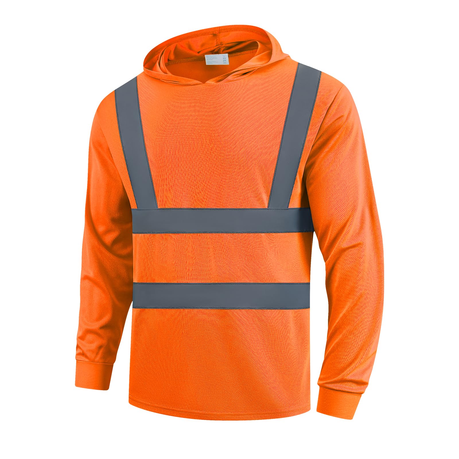 Reflective High Visibility Quick Dry Safety Mesh Shirts with Hood