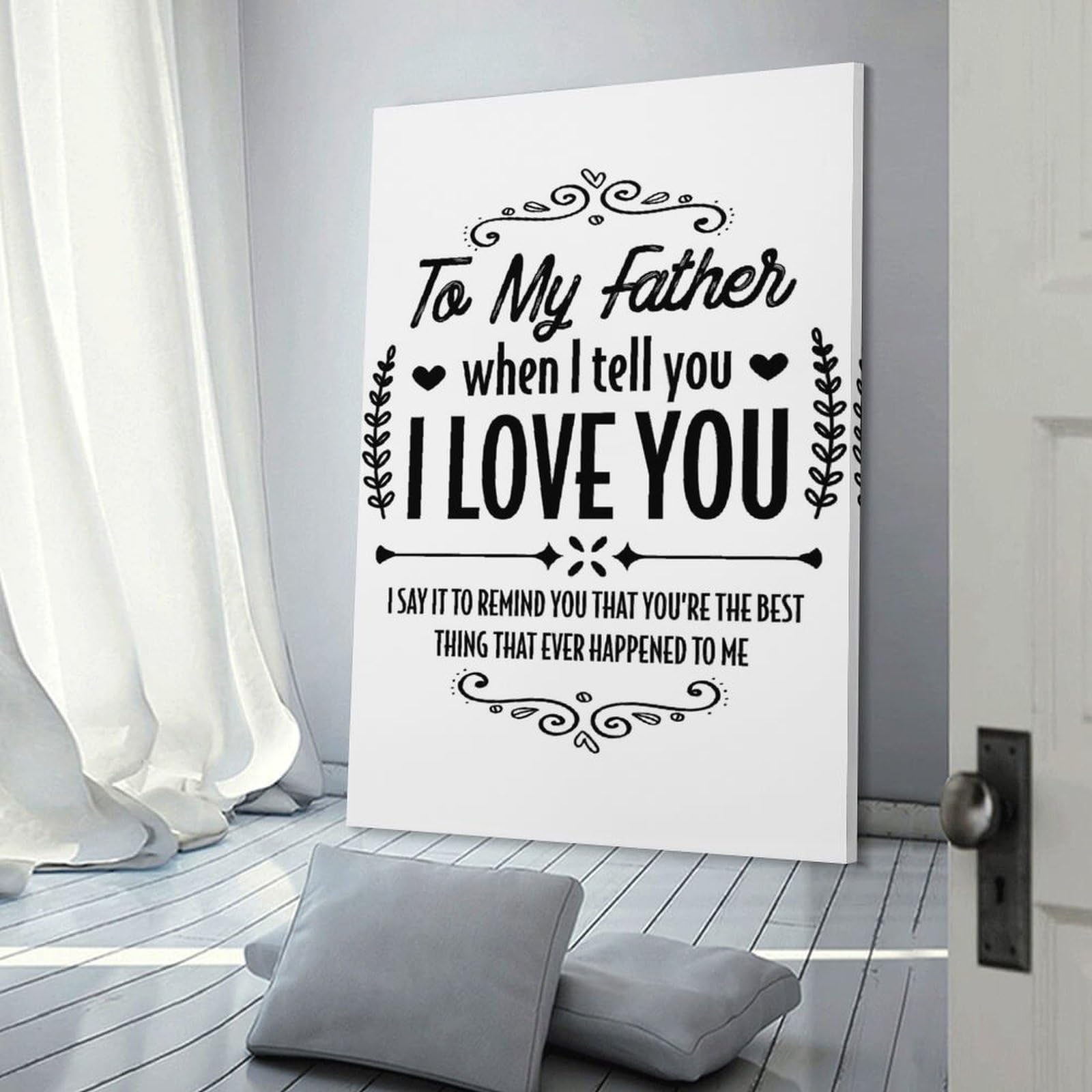 Junmoney Room Decor Wall Art Father Best Thing Ever, 08x12inch(20x30cm), for Workspace Walls, Study Corners Or Bedrooms, A Smart Decor Choice for Study Walls
