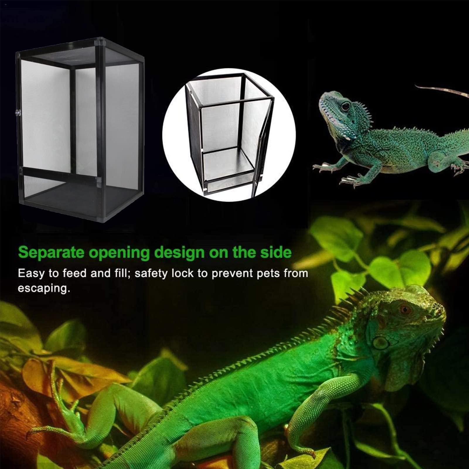 Amazon | 爬虫類アクリルケージ昆虫繁殖ボックス爬虫類繁殖ビバリウム