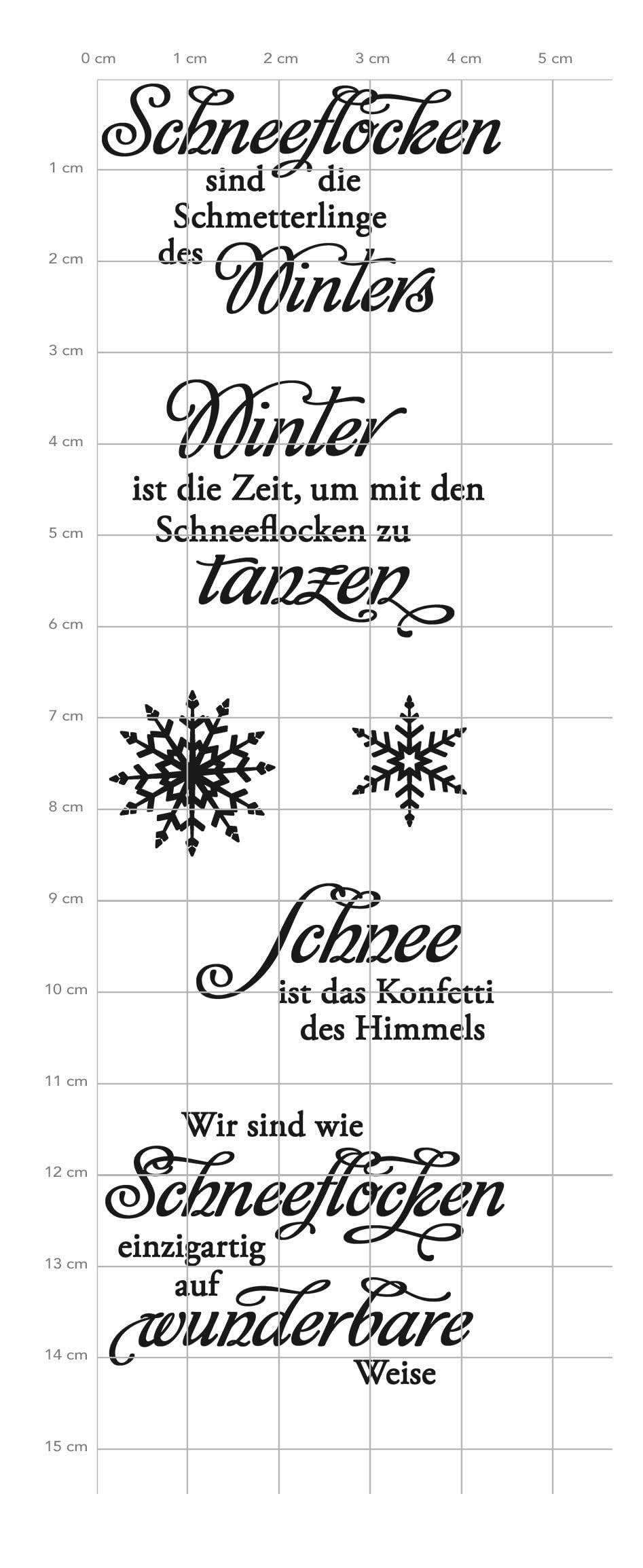 Transparente Stempel Set Mit Schneeflocken & Sprüchen – Für Weihnachtskarten, Scrapbooking, Basteln