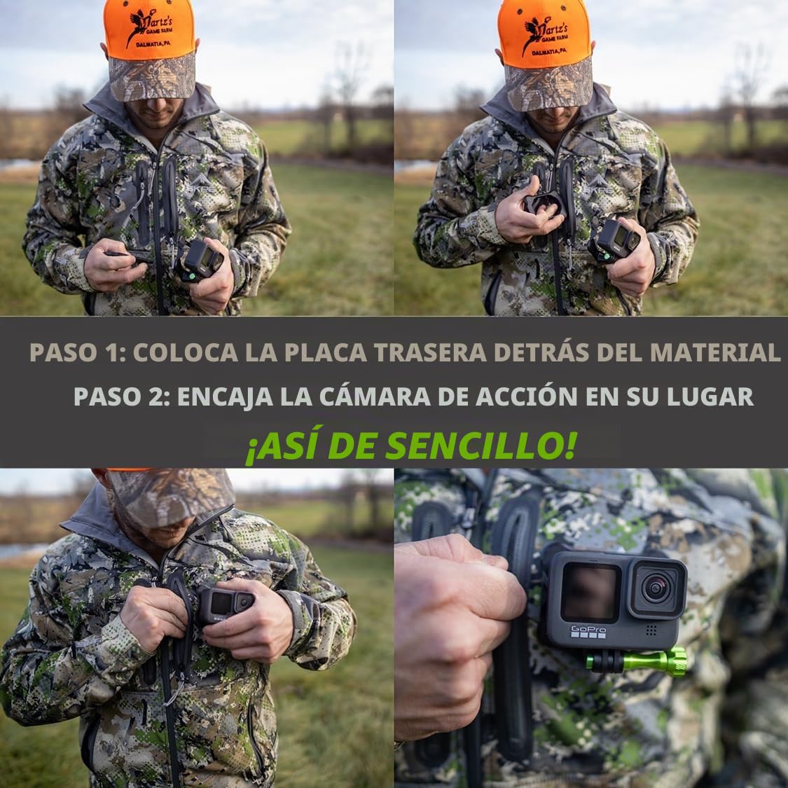 SNAP Mounts Soporte magnético para cámara de acción para GoPro Compatible con GoPro Hero, GoPro MAX, dji Osmo Action