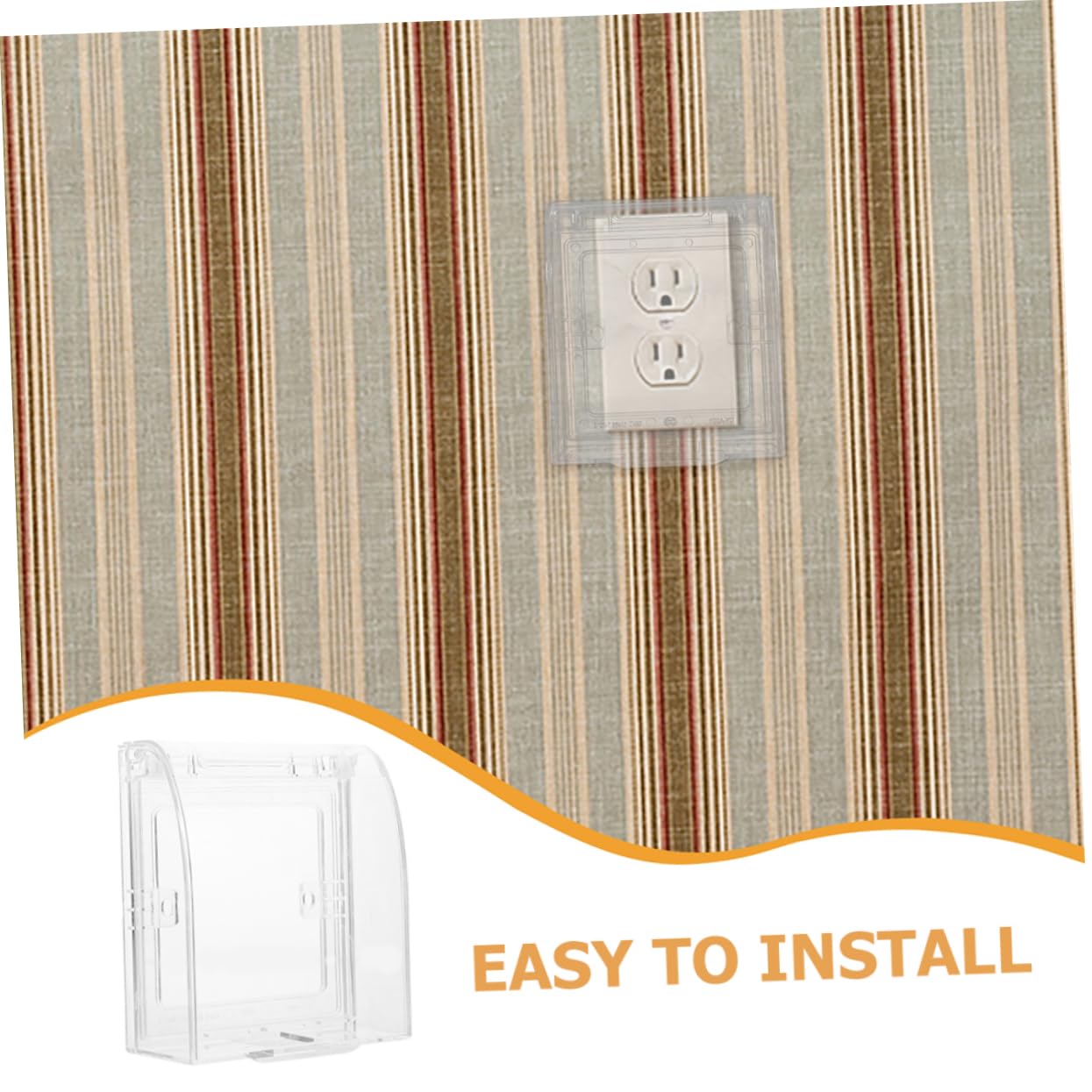 3pcs Boy Girl Safety Socket Covers Transparent Outlet Guard for Babyproofing Electrical Plug Protection Easy Installation for Home Use