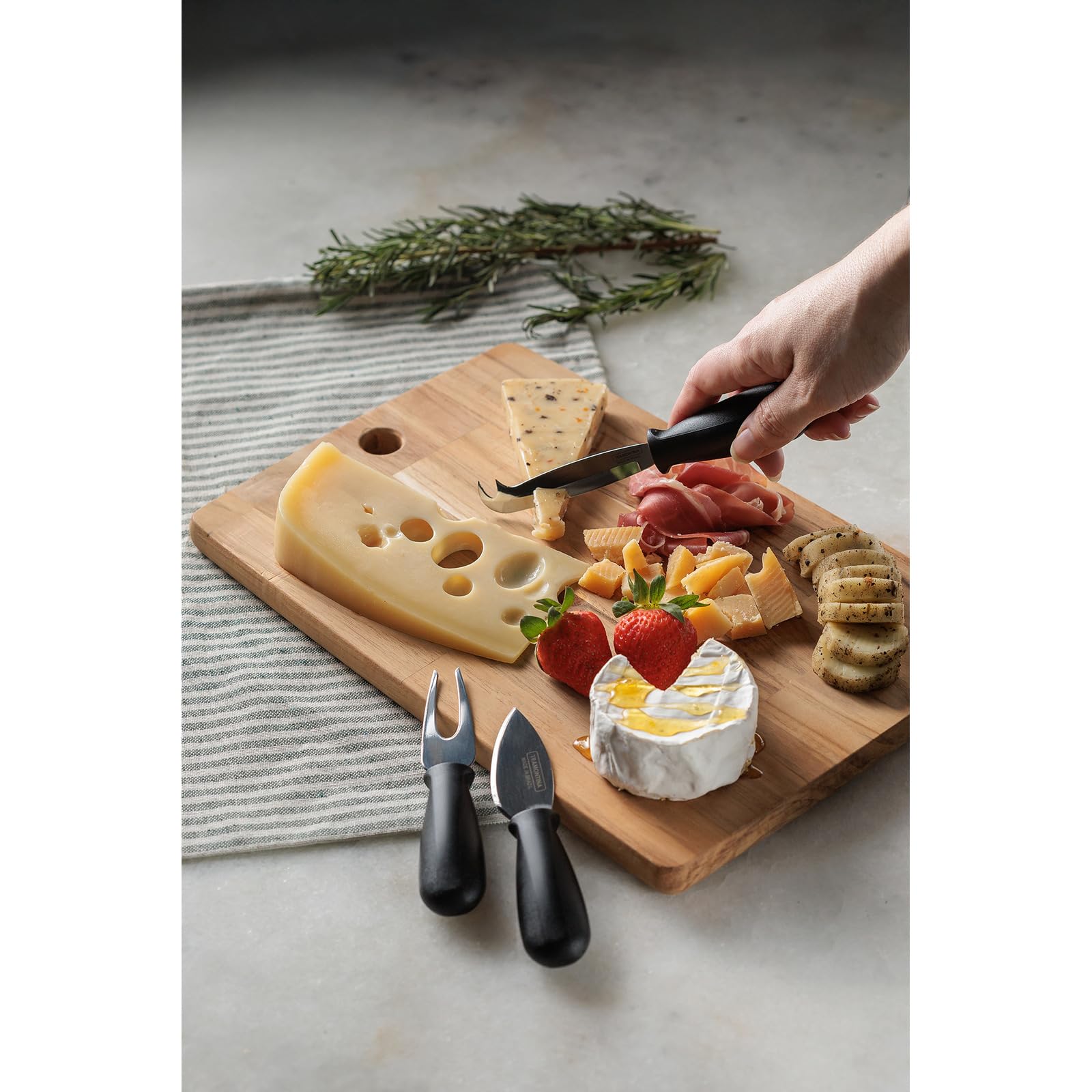 Tramontina Tagliere in Legno di Teak certificato per Presentazione e Taglio Kitchen 34 x 23 cm
