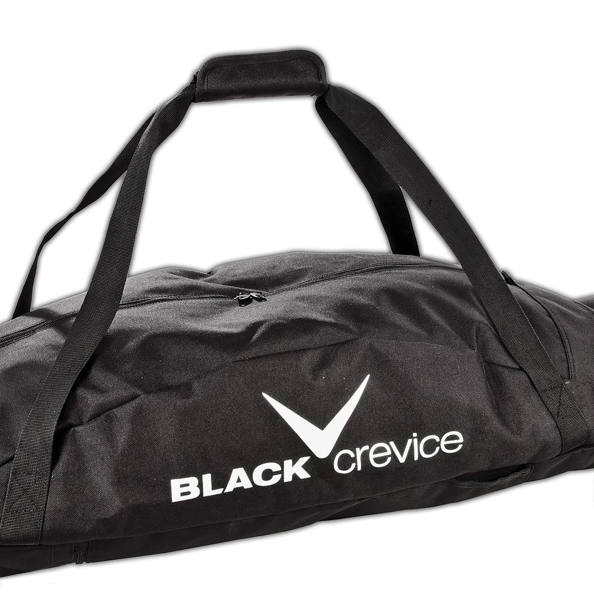 Black Crevice Sac de Snowboard Powder I Sac de snowboard avec poche extérieure supplémentaire I Sac robuste avec bandoulière rembourrée et poignée I Sac à dos pour snowboard I 160x20x20 cm