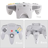 Vista 2 de Interruptor inalámbrico N64 de 2.4 GHz, controlador en línea, receptor USB y receptor N64, compatible con Windows PC, iOS, Mac, Raspberry Pi