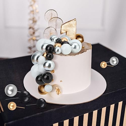 Miniatura 198 de 108 bolas para decoración de tartas, decoración de cupcakes, globos de espuma para hornear pasteles, boda, aniversario, decoración de cumpleaños