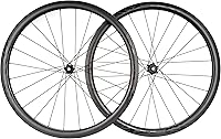 Vista 8 de Elitewheels Juego de ruedas de carbono 700c Freno de disco UD Mate Fibra de carbono Ruedas de bicicleta de carretera 30/38/50/55/60/82mm Tubeless
