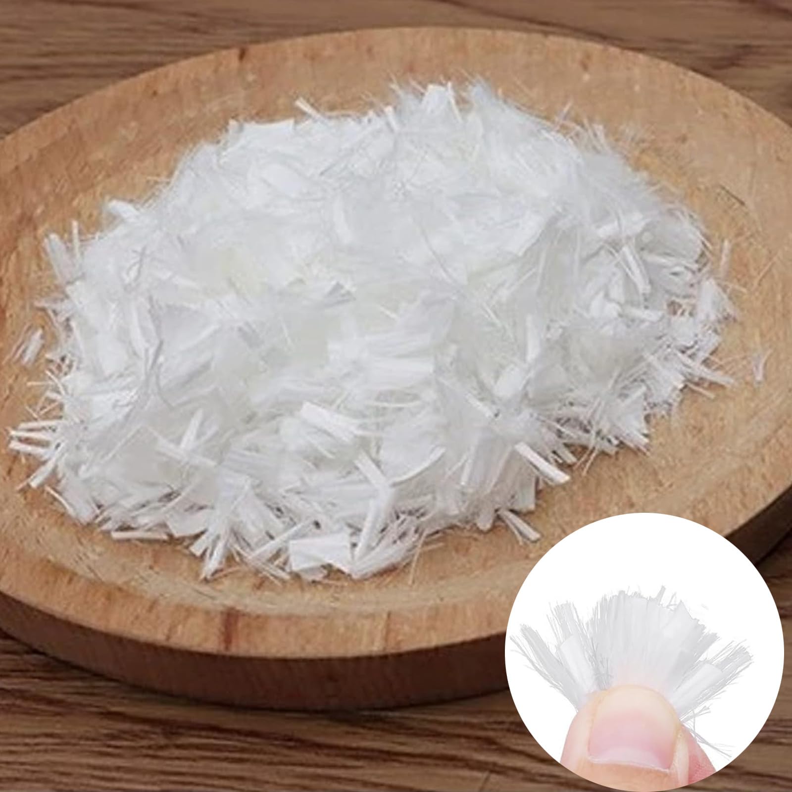 Fibras de polipropileno para hormigón y pavimento, 1000 g, 3 mm, refuerzo de fibra de vidrio para evitar grietas