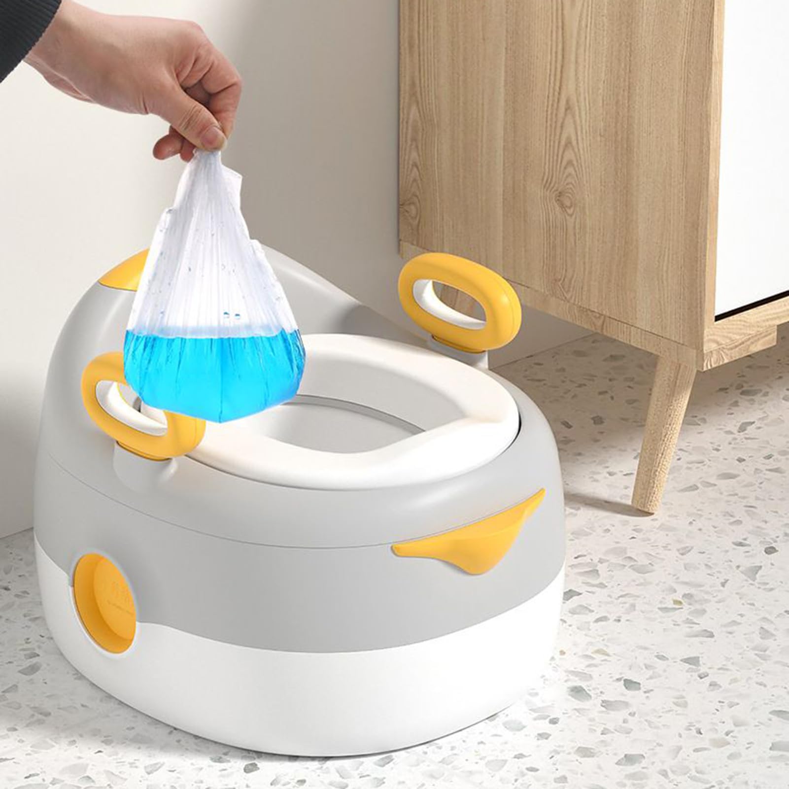 Orinal Para Niños Aprendizaje Aseo Asiento de Orinal para Entrenamiento | con Asiento Acolchado 1 a 6 Años Niños Niñas Guardería Viaje