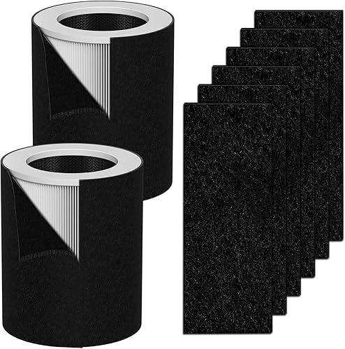 Miniatura 8 de HP670 Juego de filtros HEPA de repuesto compatible con Hunter HP670 purificador de aire True HEPA de torre grande, número de pieza H-HF670-VP, 1