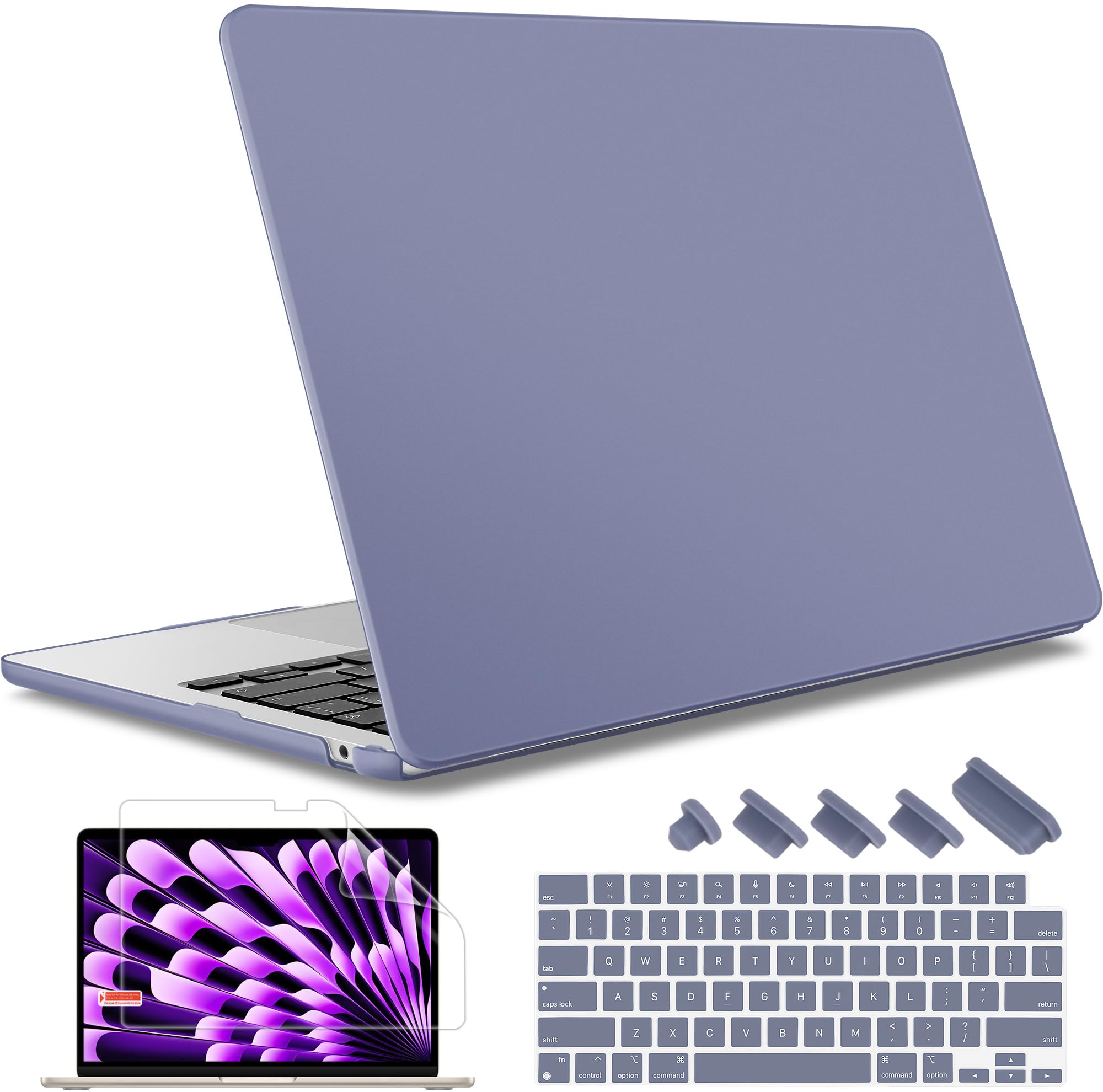 May Chen Compatible with M4 MacBook Air 15 inch Case 2025 2024 2023 A3241 A3114 M3 A2941 M2 with Liquid Retina Display & Touch ID, Plastic Hard Shell